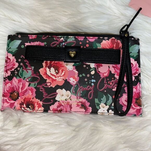 NWT Juicy Couture Pick Your Petal Floral Wristlet - Picture 8 of 12